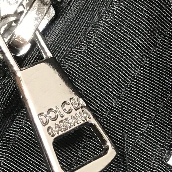 Dolce & Gabbana Jacket Mens 46 Black Made in Italy Utility Zip Pockets Lined - Picture 4 of 12